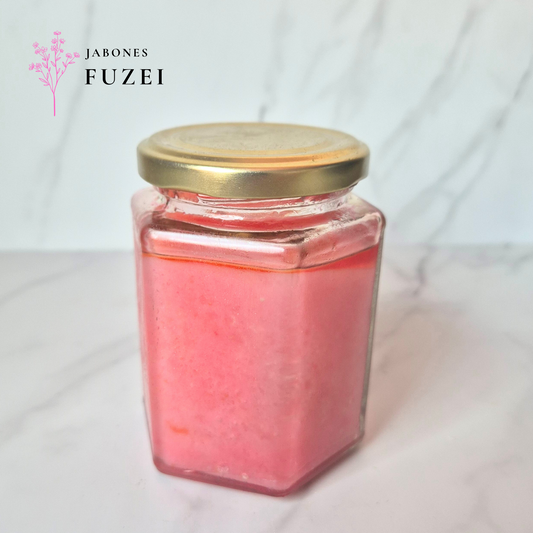 Exfoliante corporal de frutos rojos